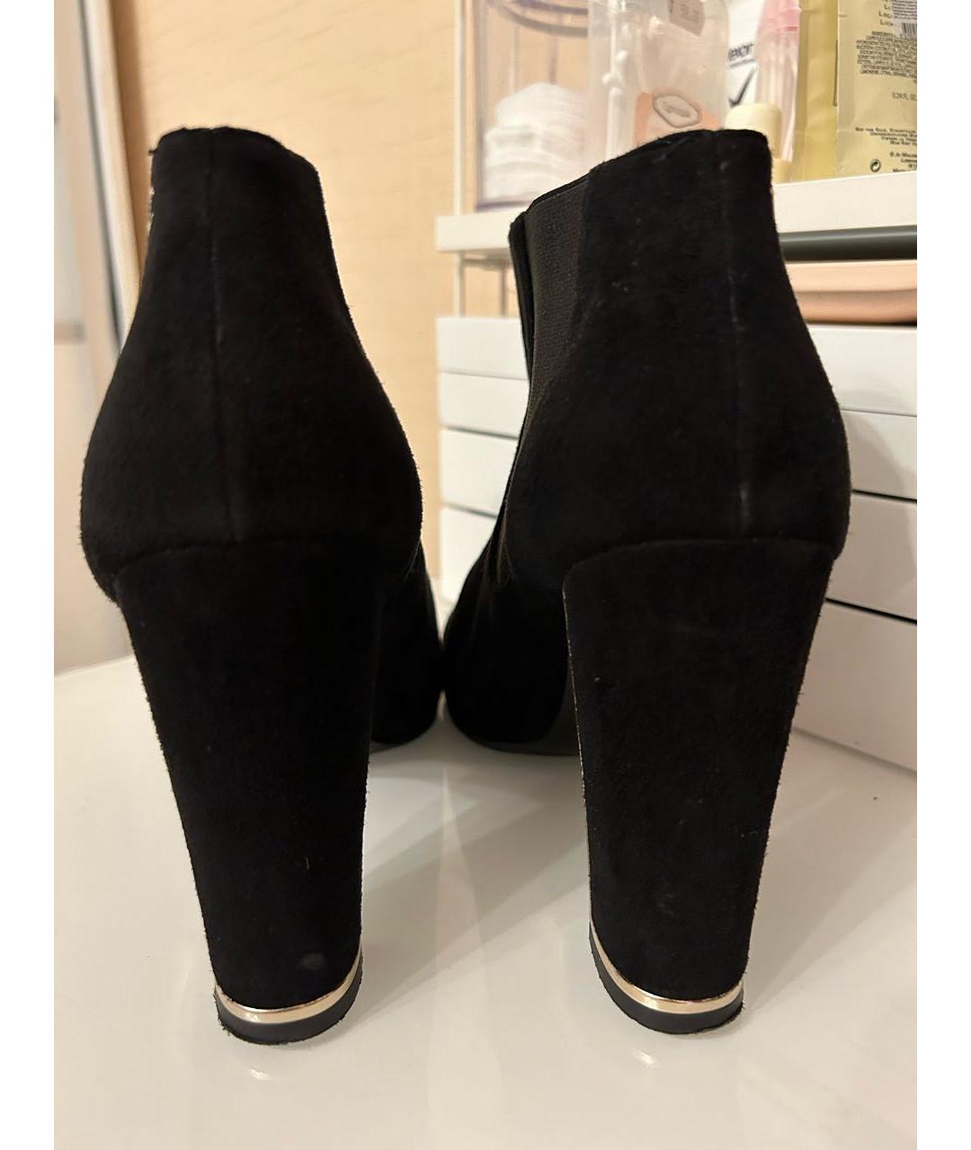 CHANEL Черные замшевые ботильоны, фото 5