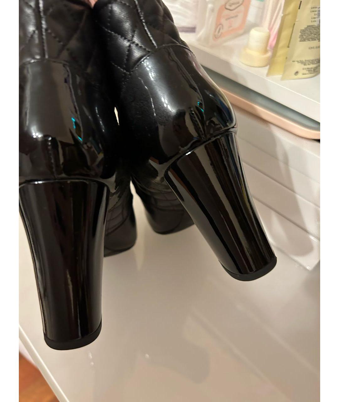 CHANEL Черные кожаные ботильоны, фото 6
