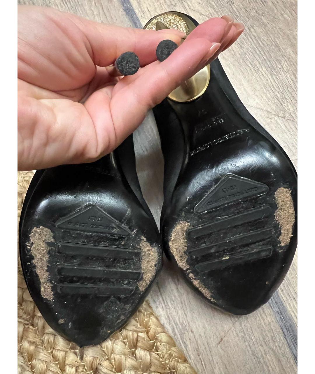 GIAN MARCO LORENZI Черные текстильные туфли, фото 6