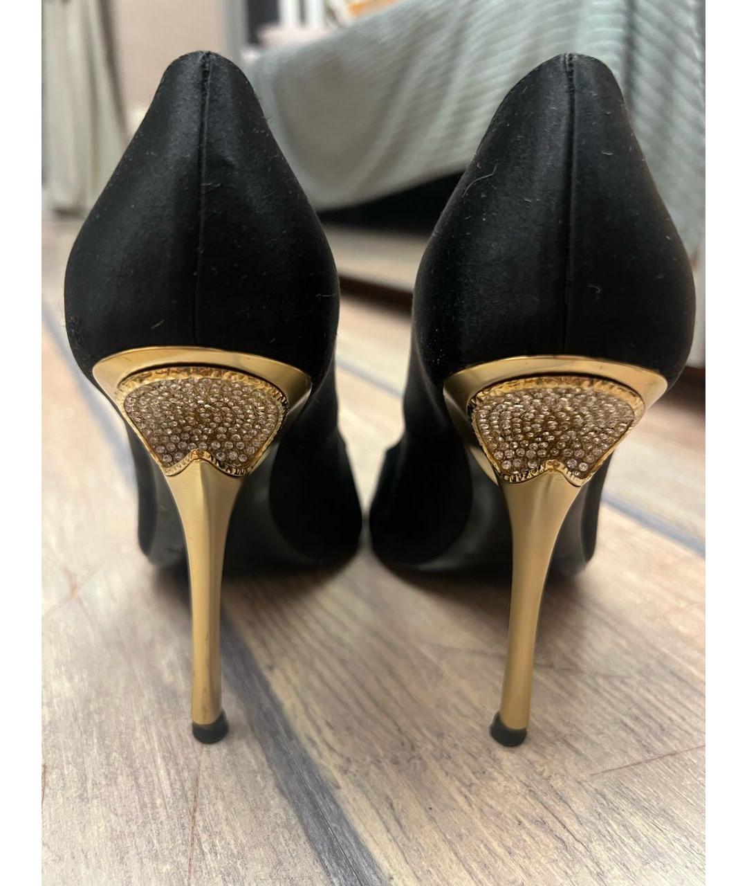 GIAN MARCO LORENZI Черные текстильные туфли, фото 4