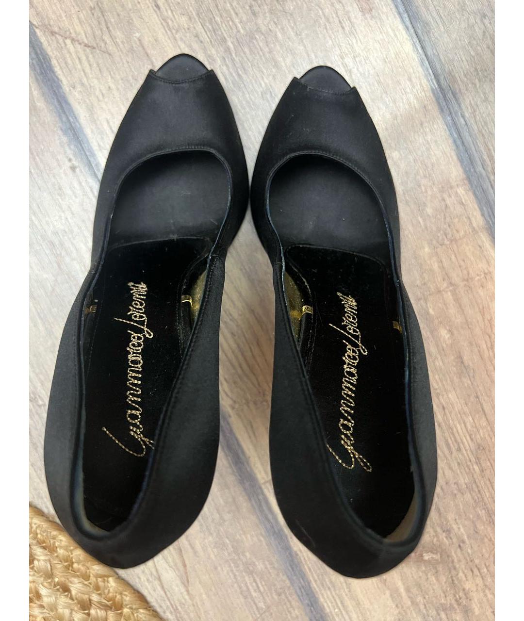 GIAN MARCO LORENZI Черные текстильные туфли, фото 3