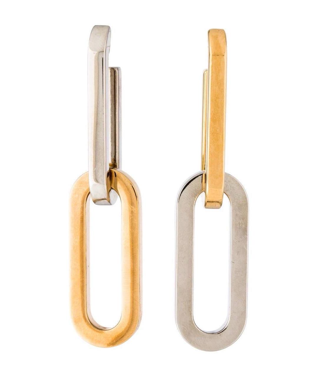 BURBERRY Серебряные металлические серьги, фото 3