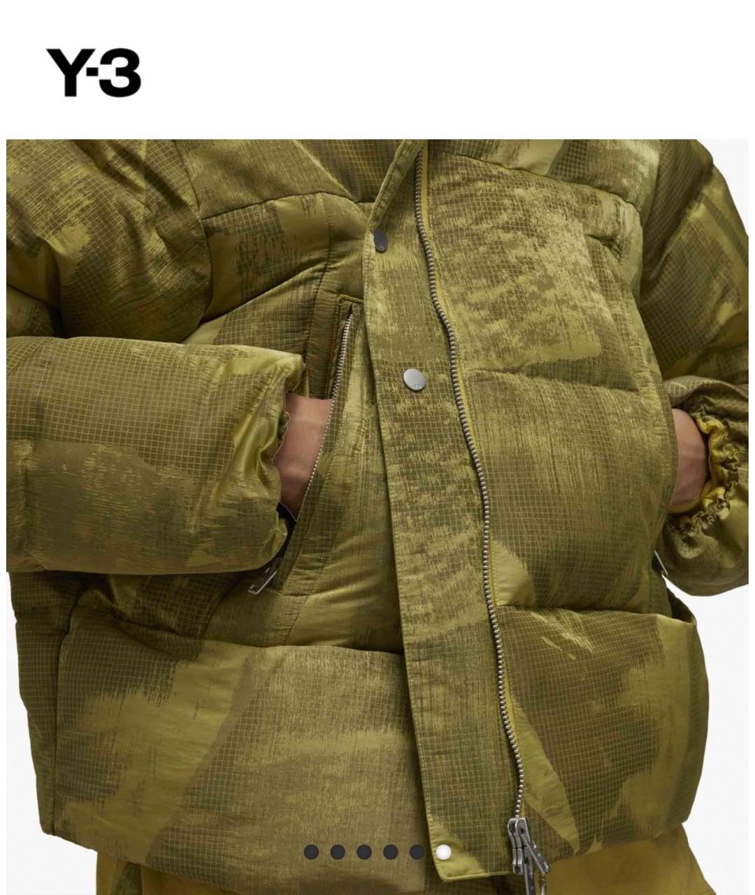 Y-3 Хаки полиэстеровый пуховик, фото 8