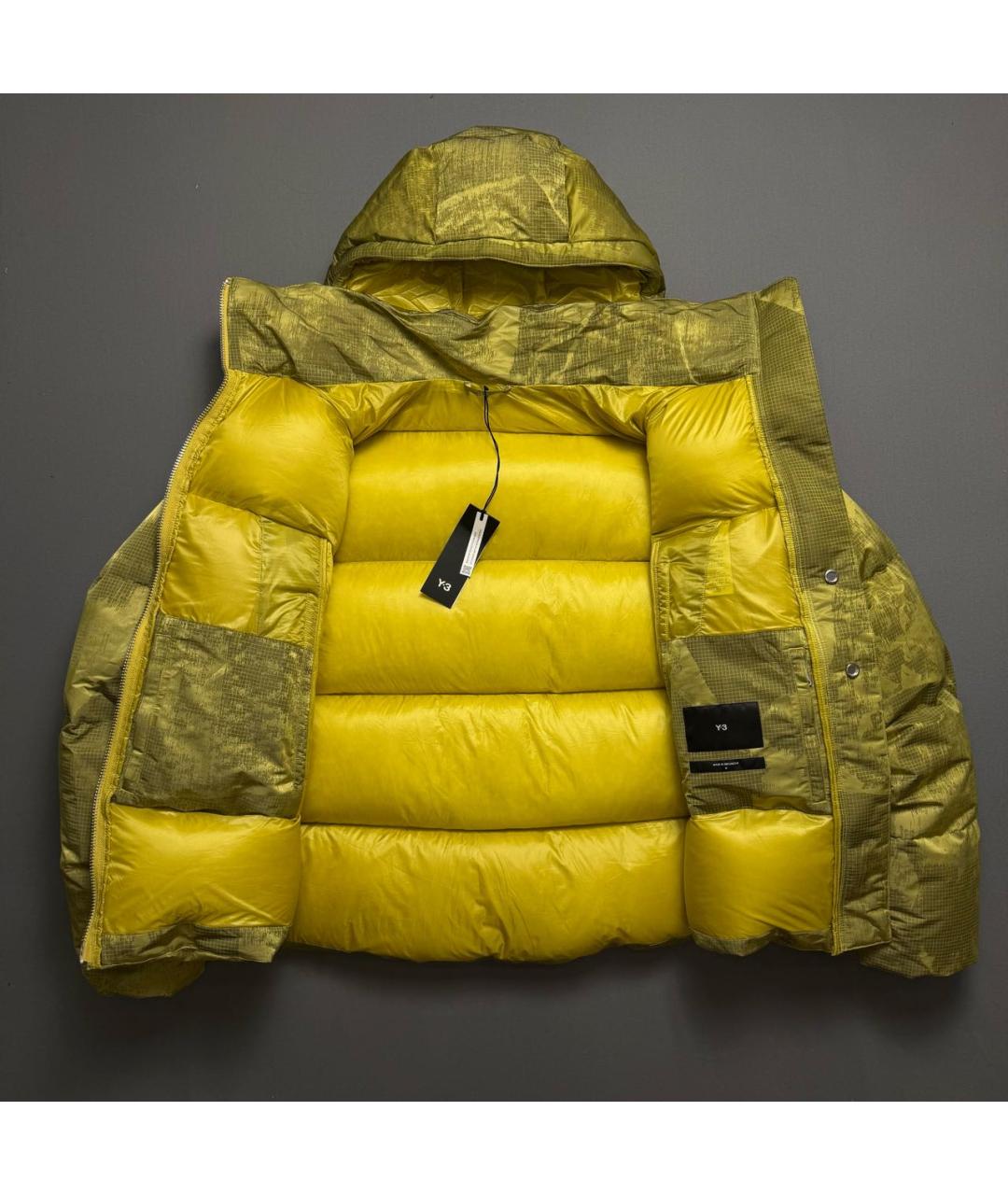 Y-3 Хаки полиэстеровый пуховик, фото 3