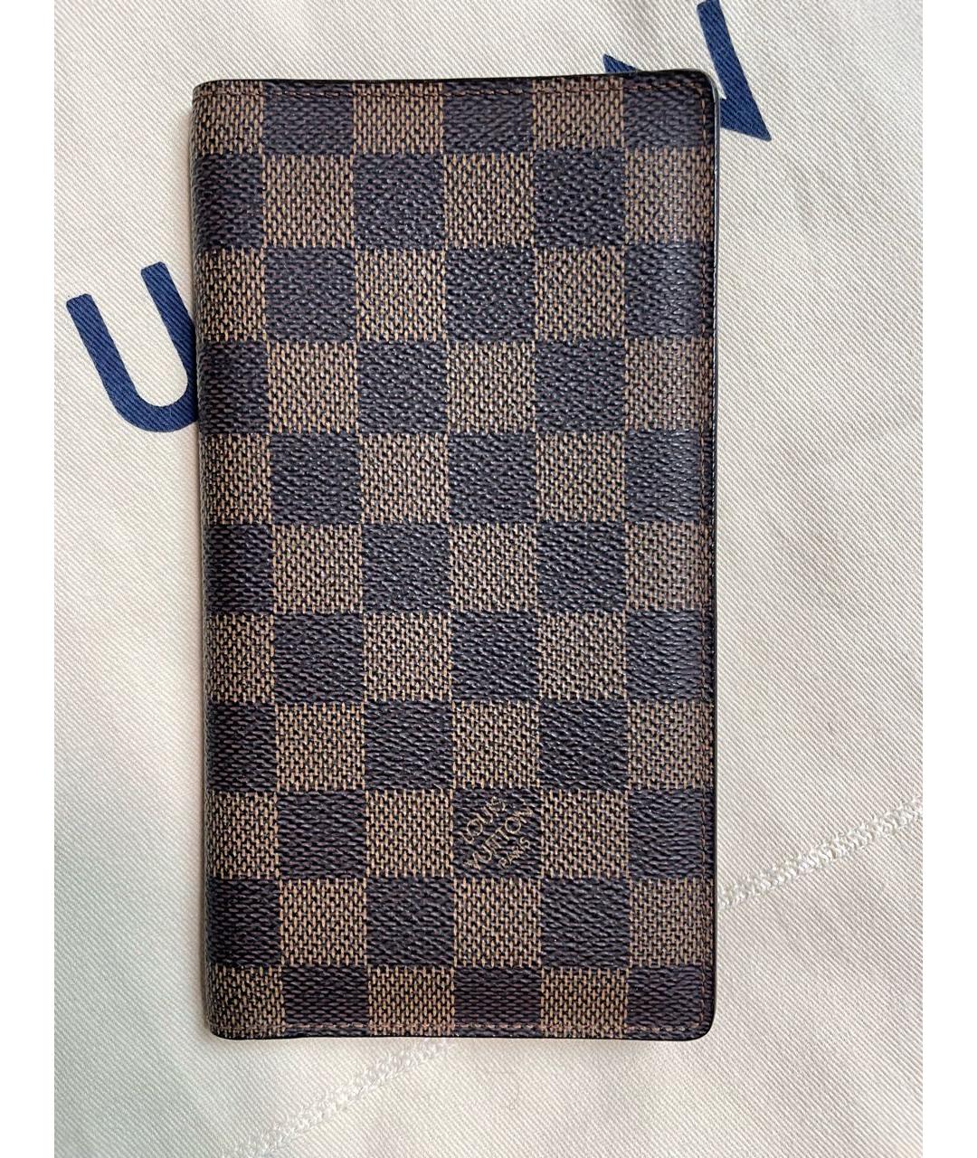 LOUIS VUITTON Коричневый кошелек, фото 6