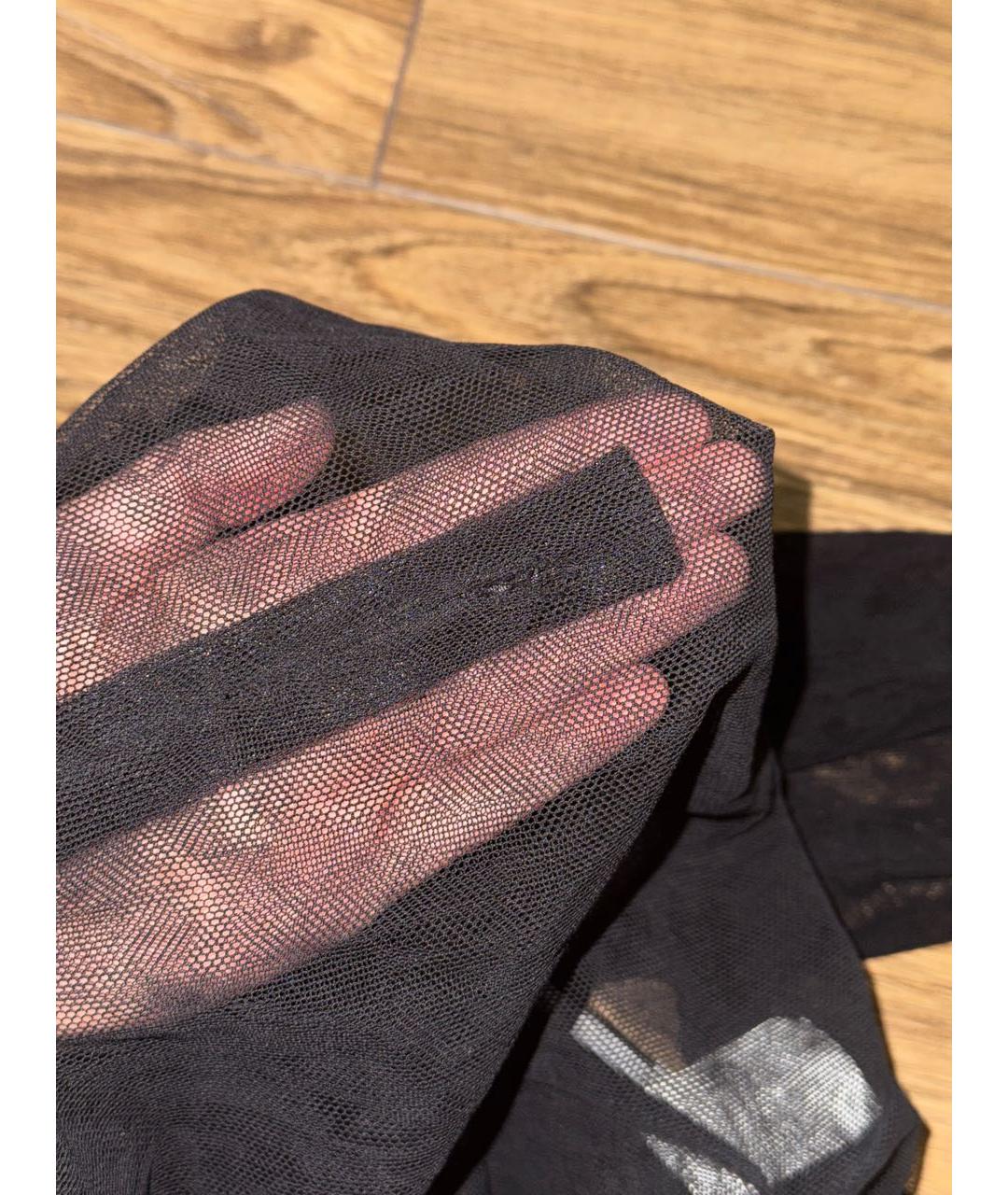 DOLCE&GABBANA Черная сетчатая водолазка, фото 5