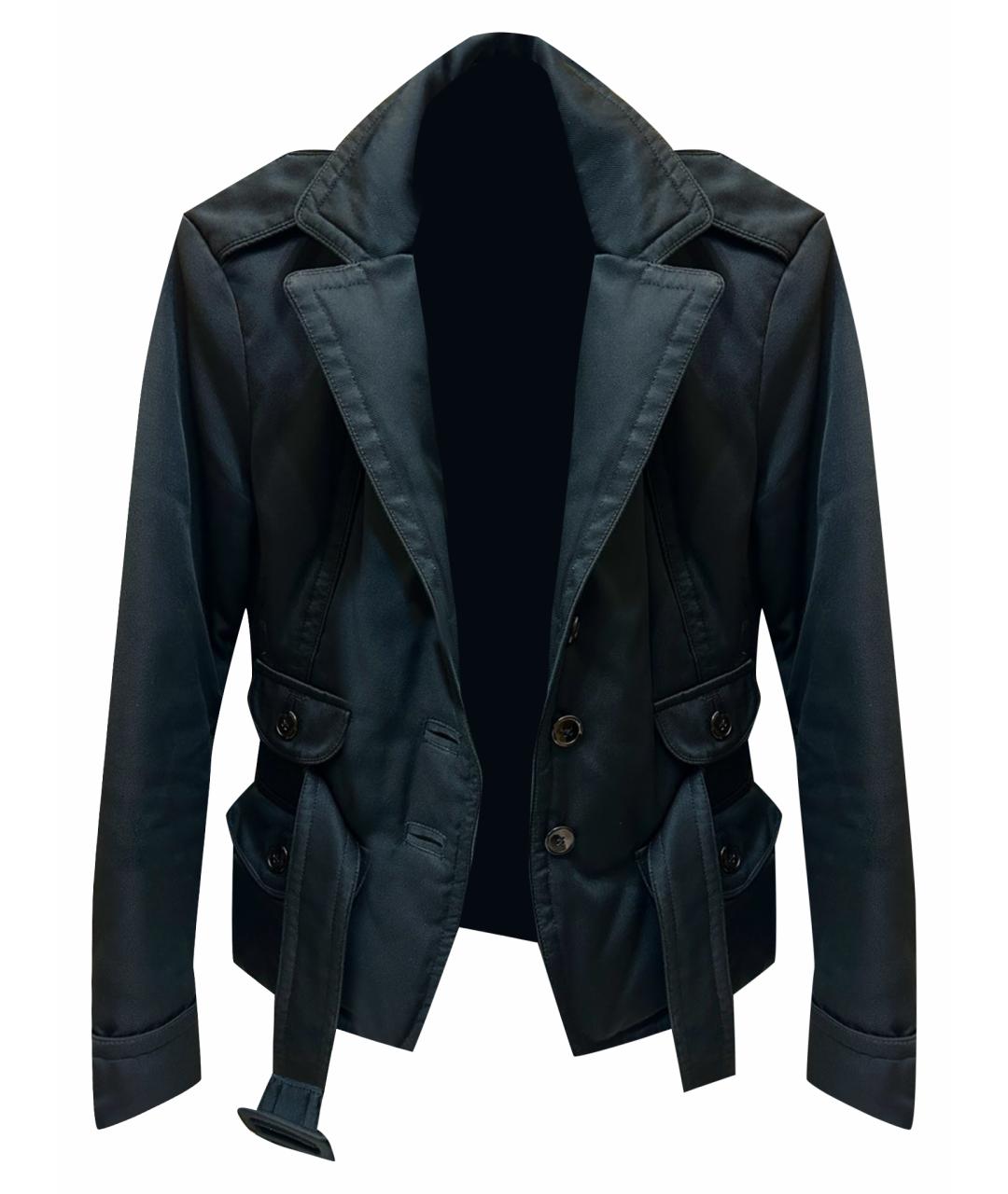 MONCLER Черная хлопковая куртка, фото 1