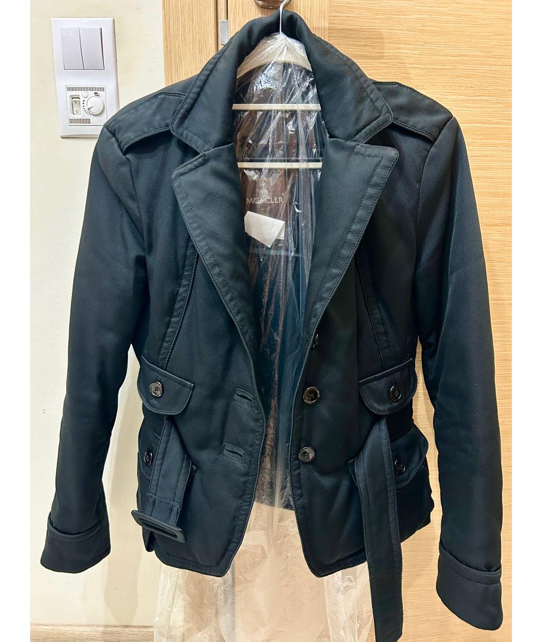 MONCLER Черная хлопковая куртка, фото 9
