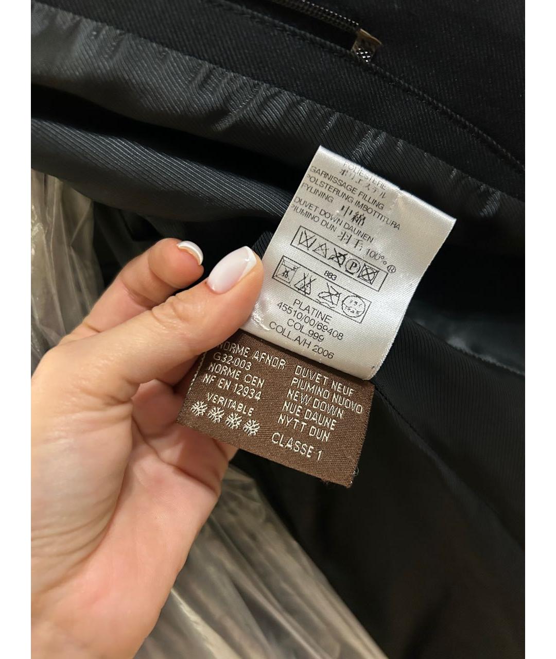 MONCLER Черная хлопковая куртка, фото 7