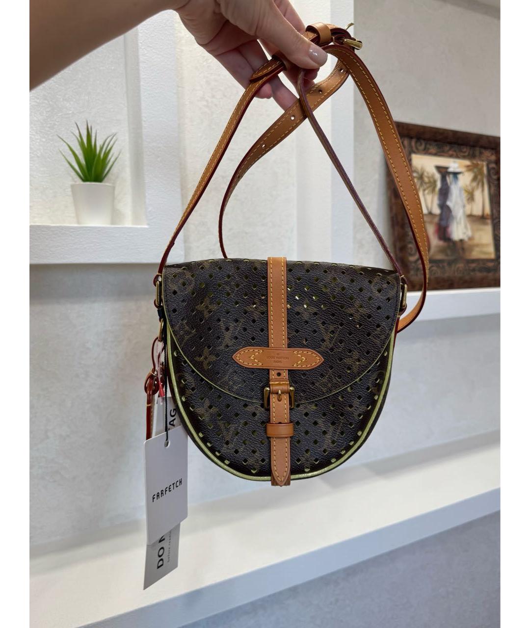 LOUIS VUITTON Коричневая сумка через плечо, фото 3