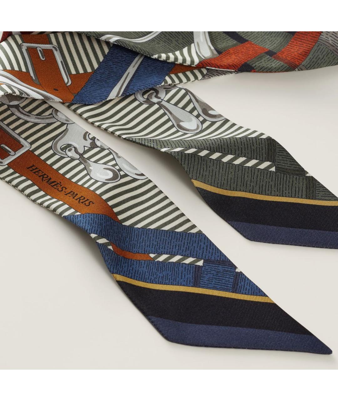 HERMES Мульти шелковый платок, фото 3