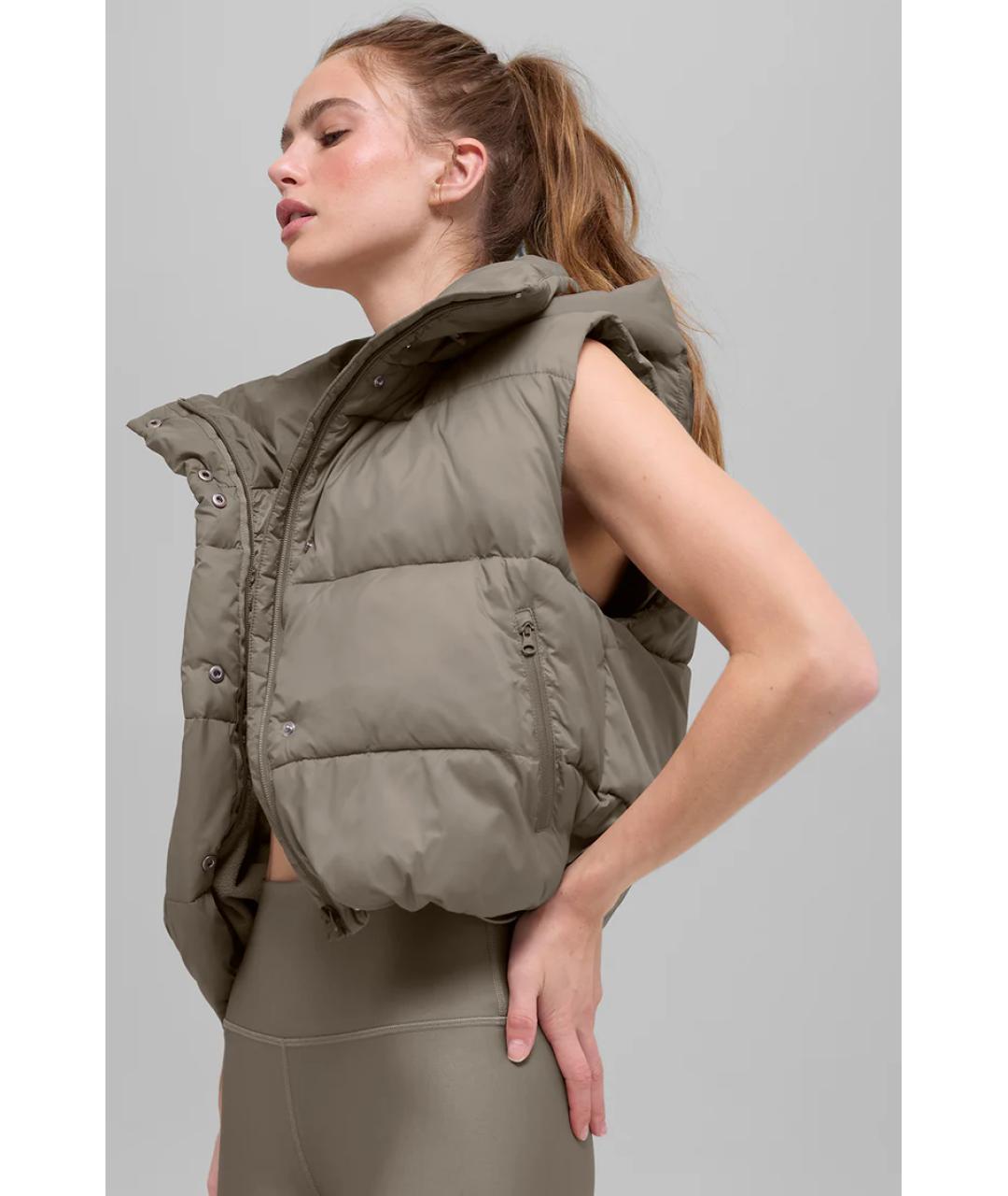 ALO YOGA Бежевый жилет, фото 6