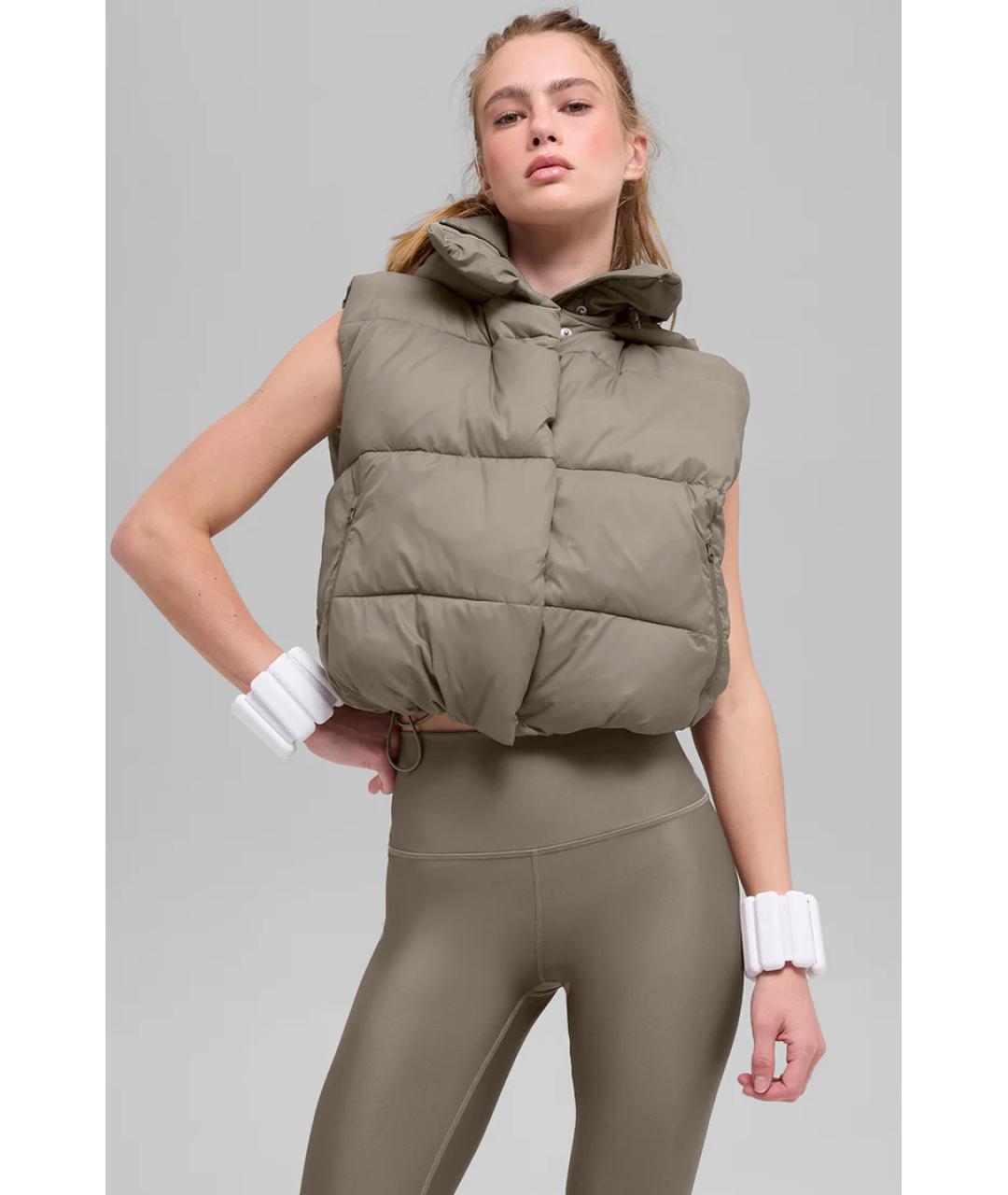 ALO YOGA Бежевый жилет, фото 9