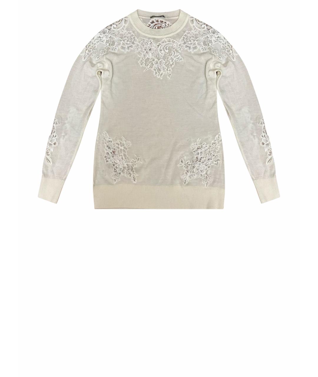 ERMANNO SCERVINO Белый шерстяной джемпер / свитер, фото 1