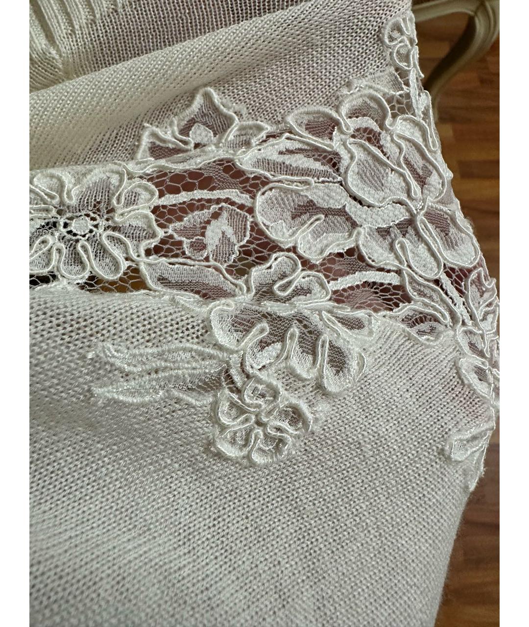 ERMANNO SCERVINO Белый шерстяной джемпер / свитер, фото 4