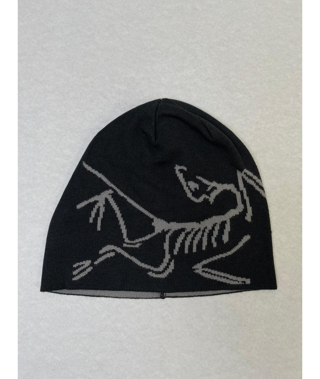 ARCTERYX Черная хлопковая шапка, фото 2