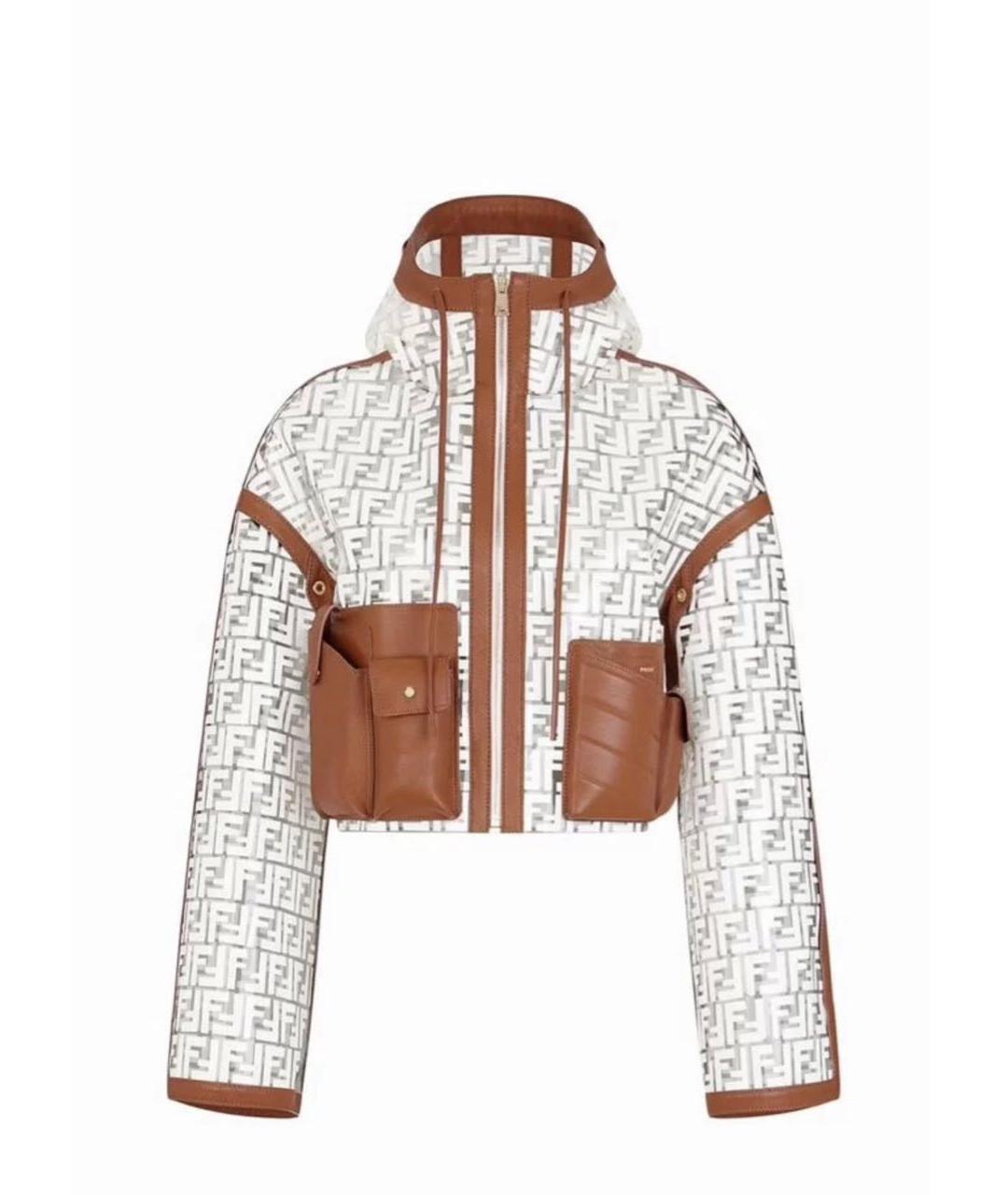 FENDI Мульти полиуретановая куртка, фото 1