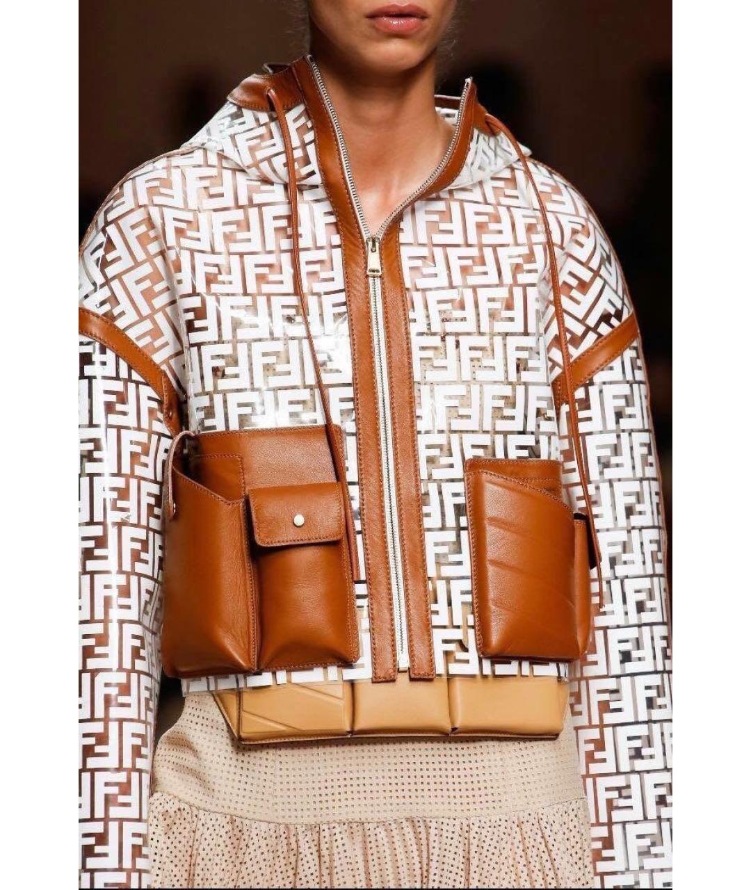 FENDI Мульти полиуретановая куртка, фото 3