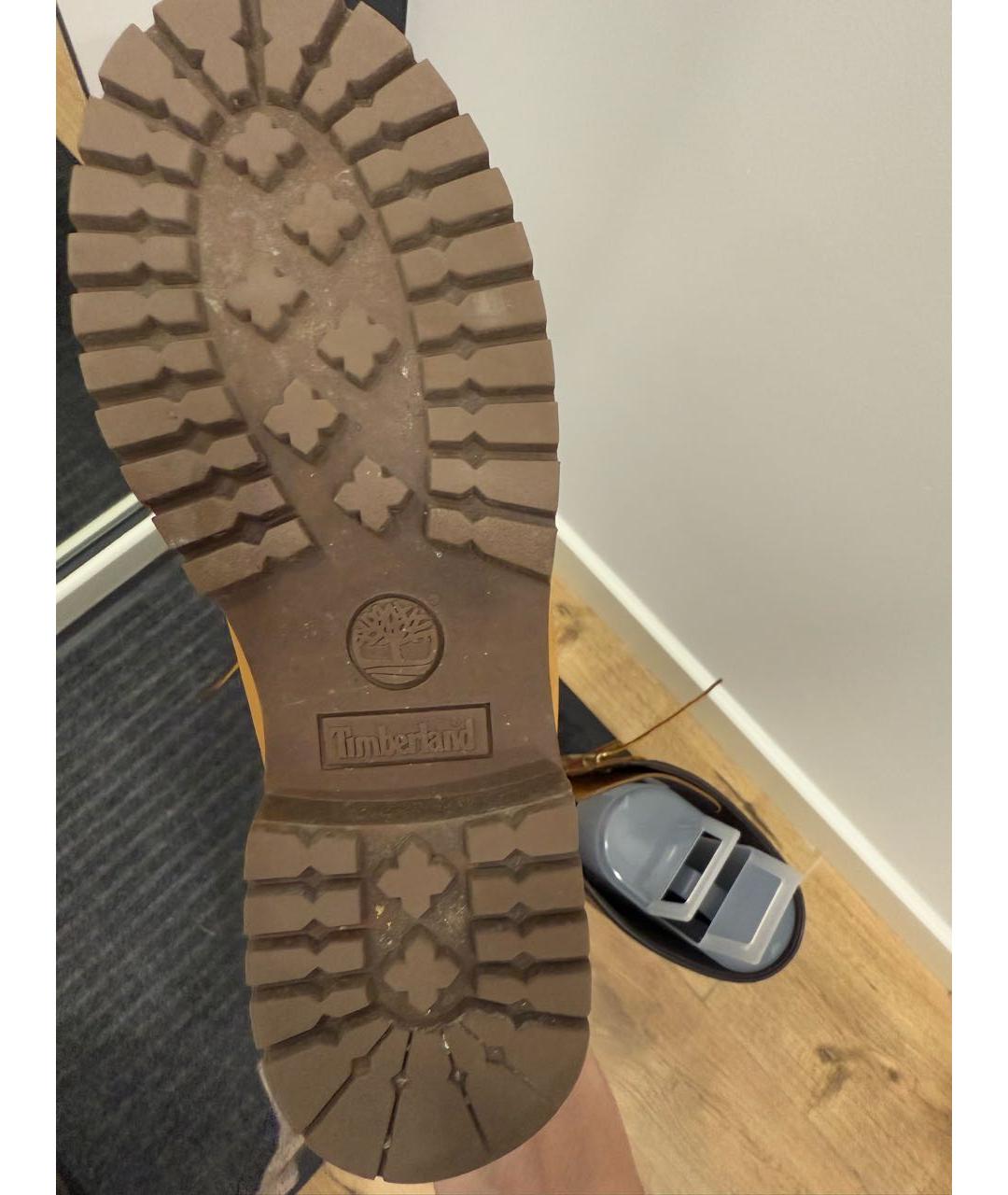 TIMBERLAND Горчичные нубуковые сапоги, фото 6