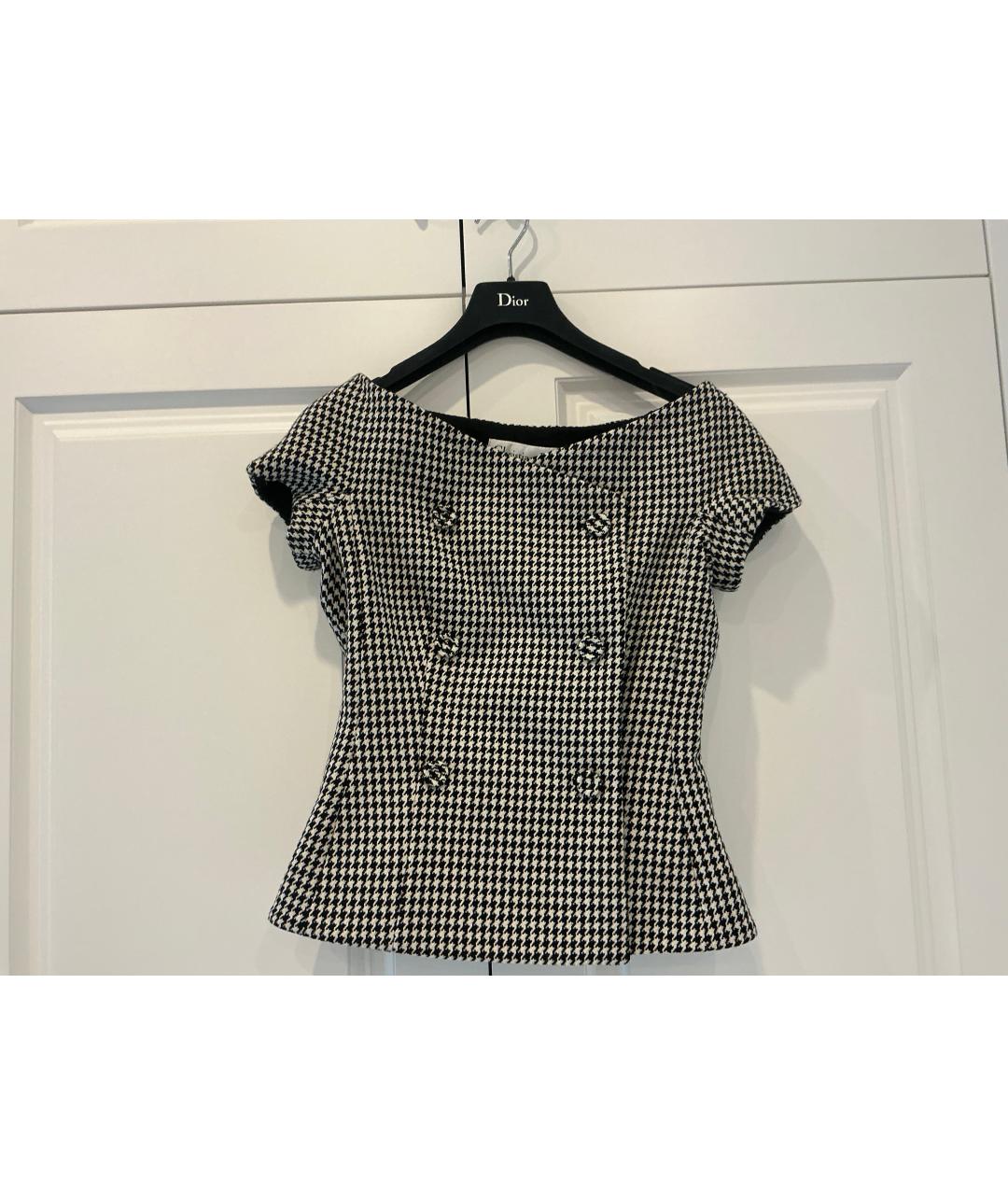 CHRISTIAN DIOR Серый шерстяной жакет/пиджак, фото 4