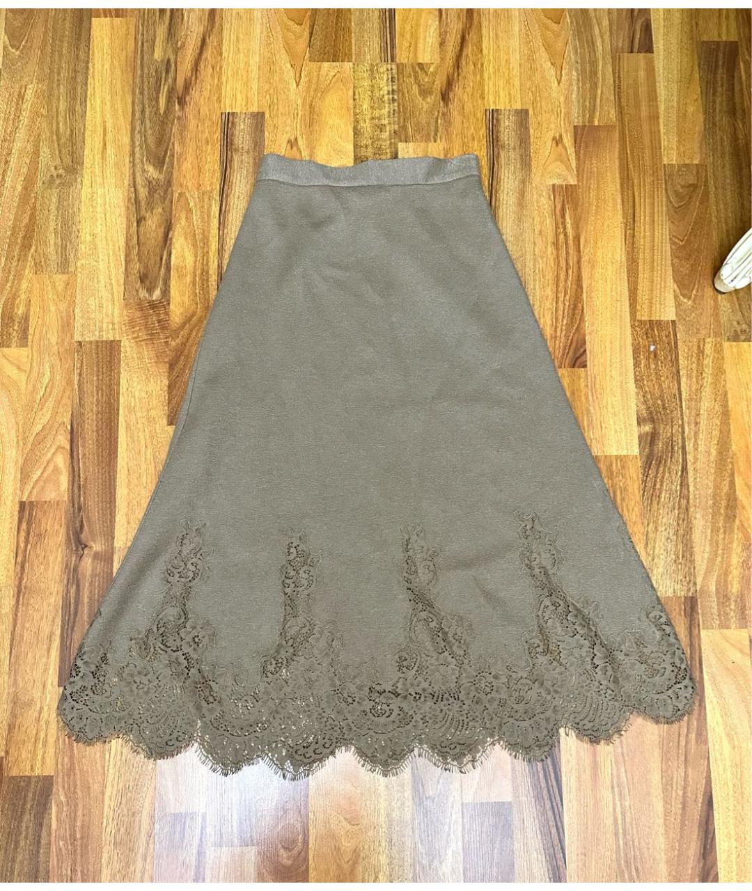 ERMANNO SCERVINO Бежевый шерстяной костюм с юбками, фото 6