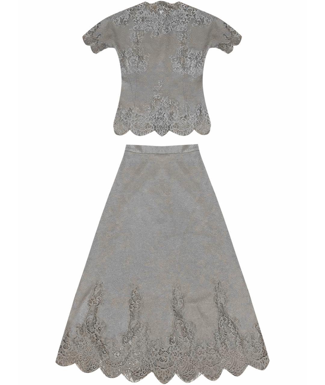 ERMANNO SCERVINO Бежевый шерстяной костюм с юбками, фото 1