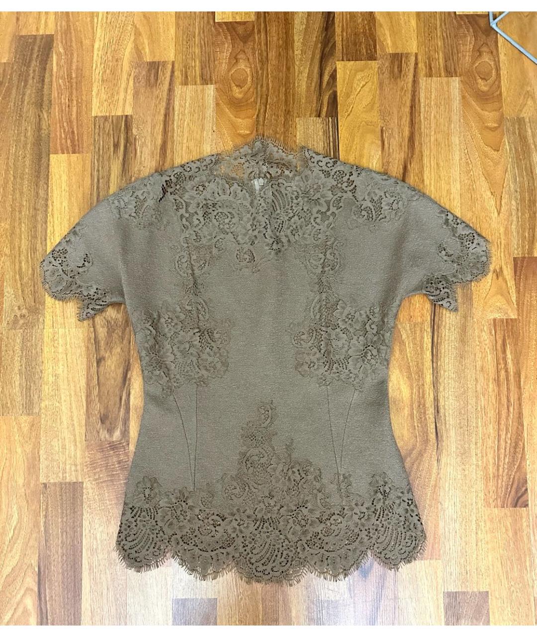 ERMANNO SCERVINO Бежевый шерстяной костюм с юбками, фото 9