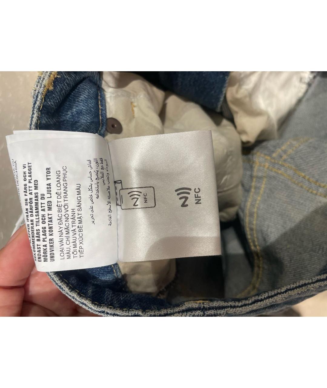 PRADA Синие хлопковые джинсы клеш, фото 3