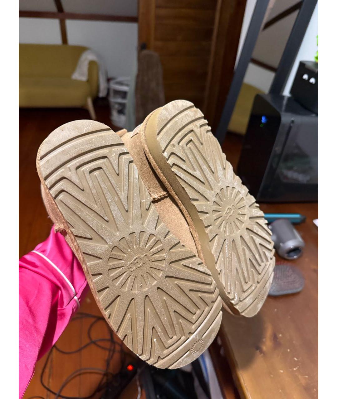 UGG AUSTRALIA Коричневые замшевые сапоги, фото 5