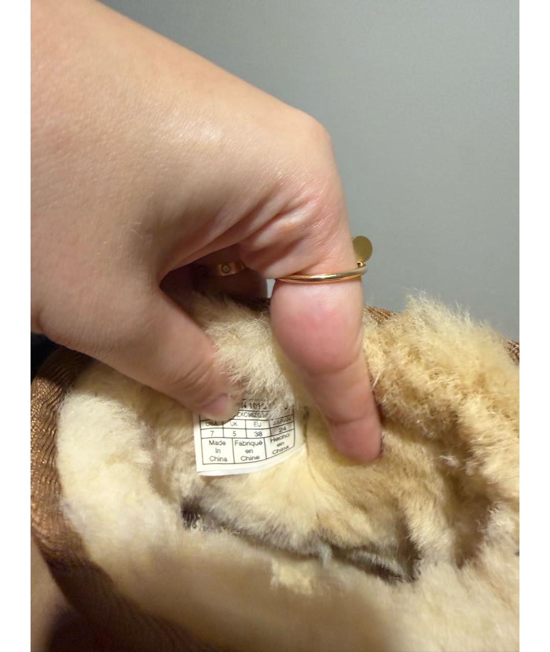 UGG AUSTRALIA Коричневые замшевые сапоги, фото 4