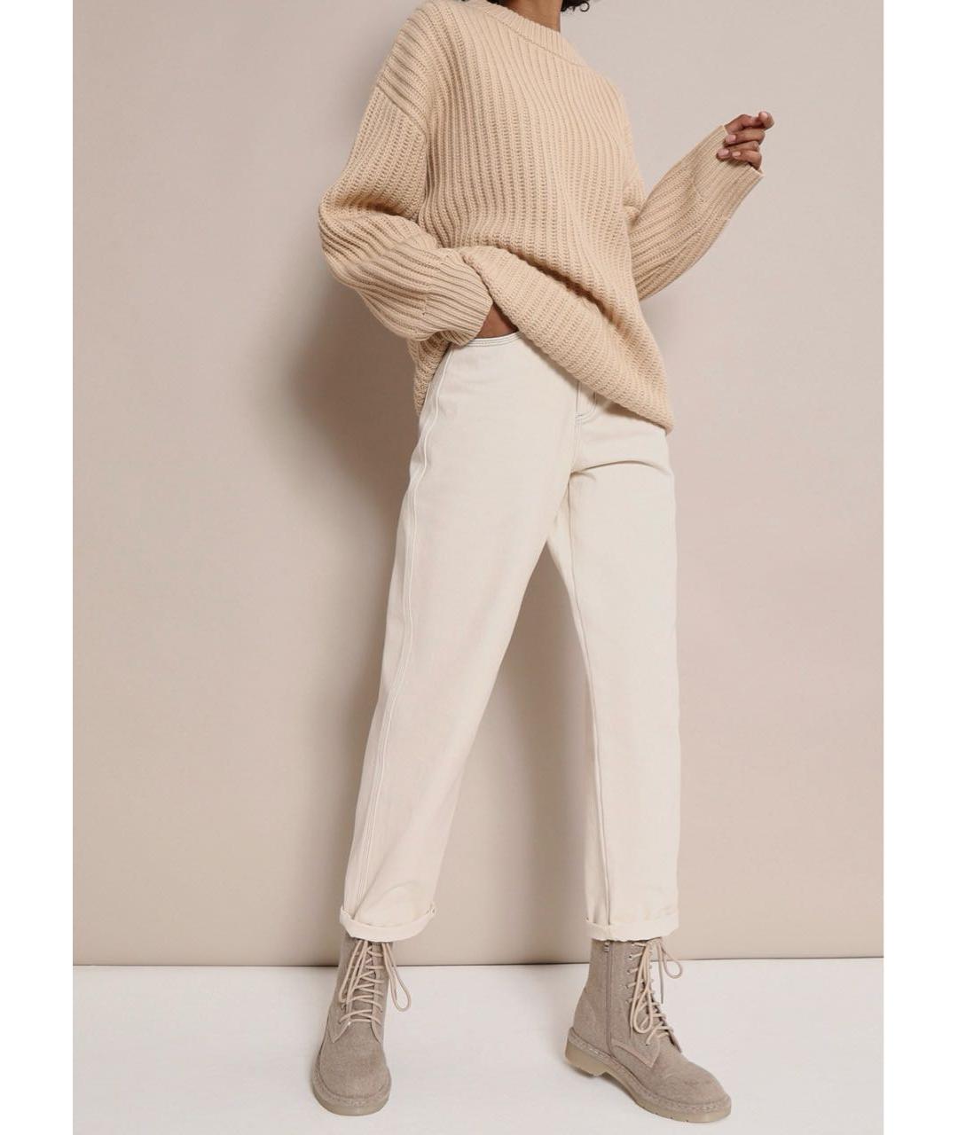 12 STOREEZ Бежевые текстильные сапоги, фото 7