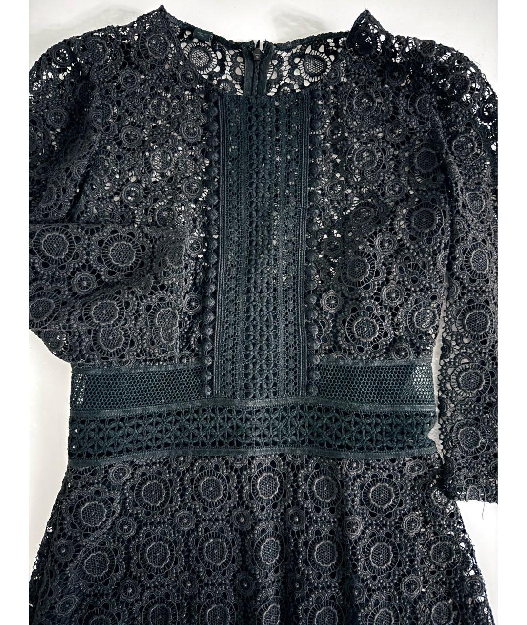 BURBERRY Черное хлопковое коктейльное платье, фото 5