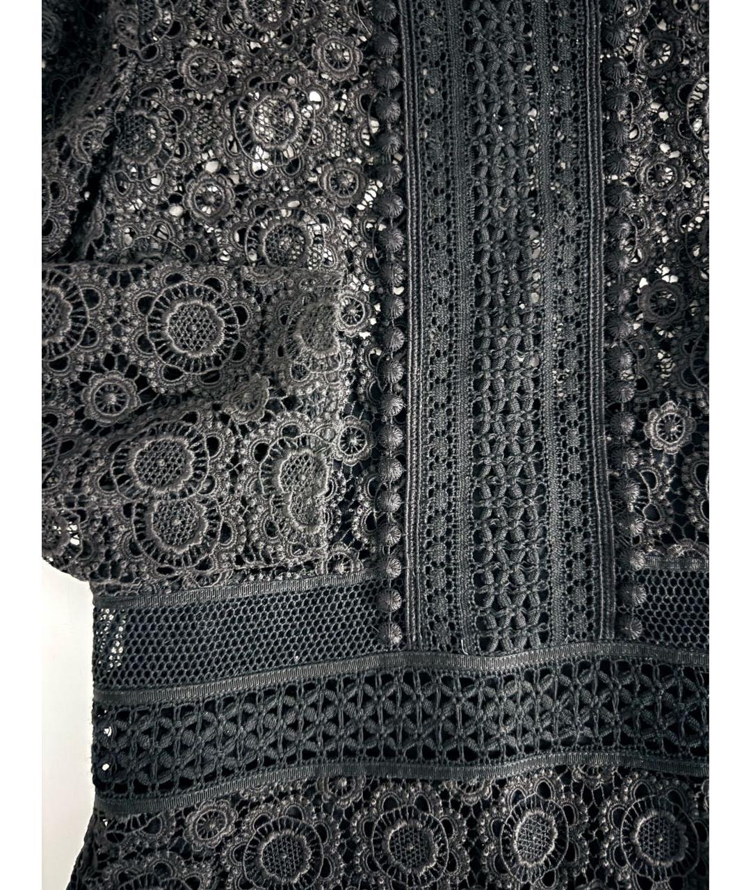 BURBERRY Черное хлопковое коктейльное платье, фото 3