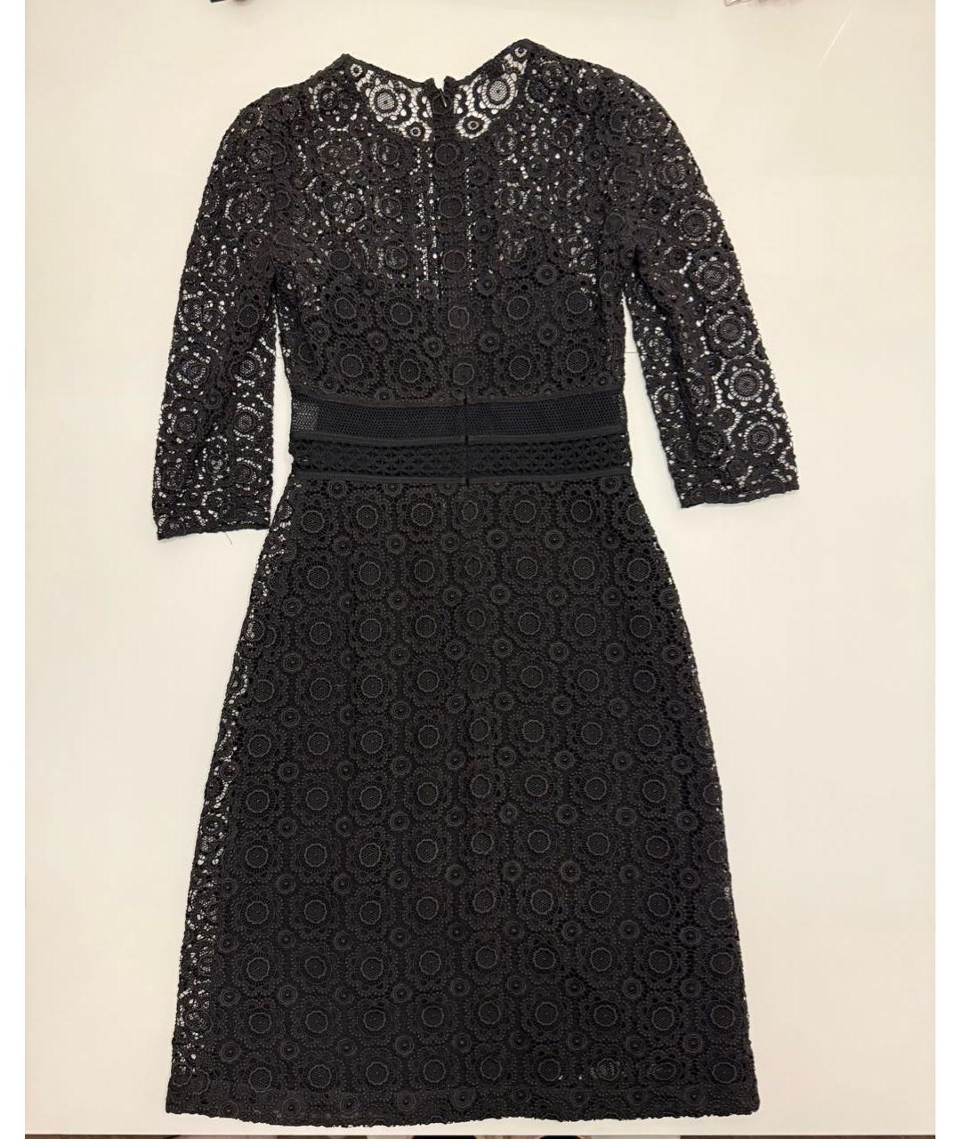 BURBERRY Черное хлопковое коктейльное платье, фото 2