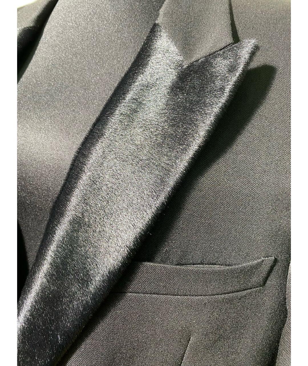 CHRISTIAN DIOR Черный шерстяной жакет/пиджак, фото 4