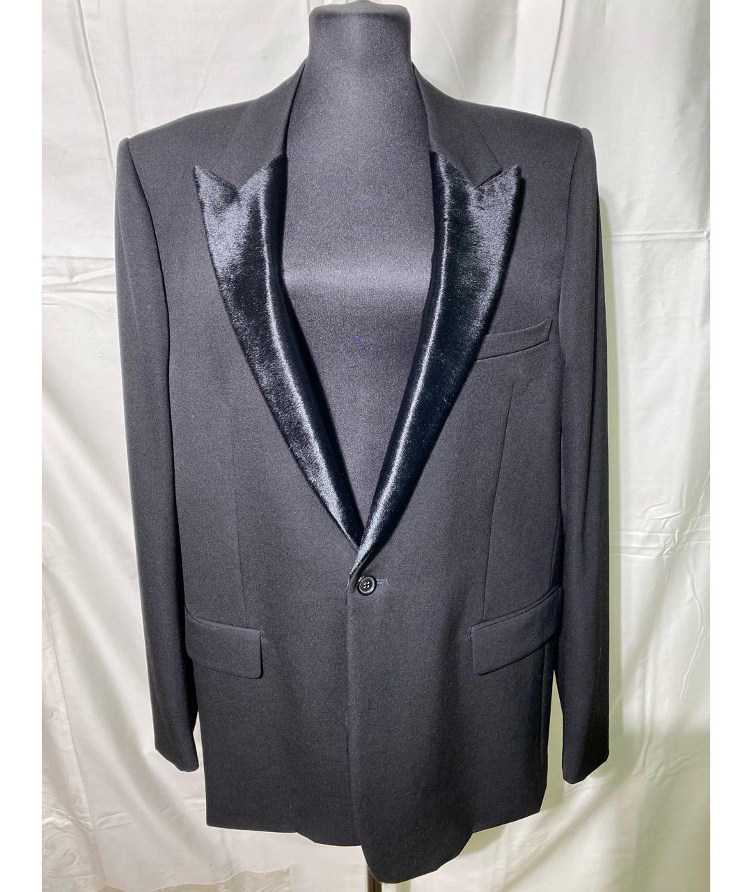 CHRISTIAN DIOR Черный шерстяной жакет/пиджак, фото 9