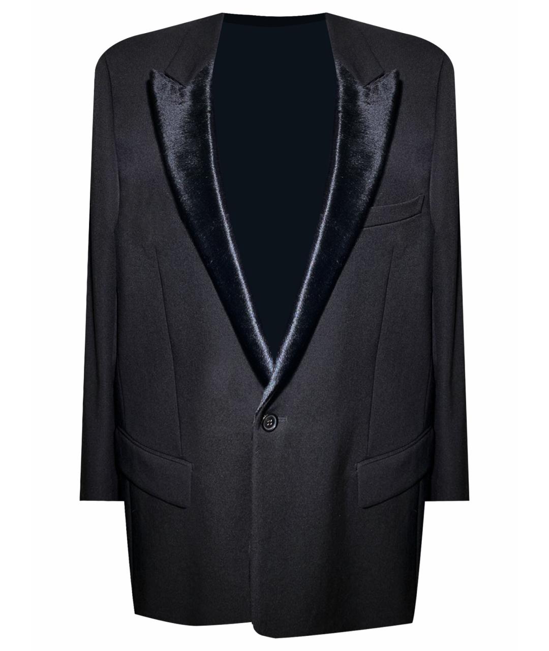 CHRISTIAN DIOR Черный шерстяной жакет/пиджак, фото 1