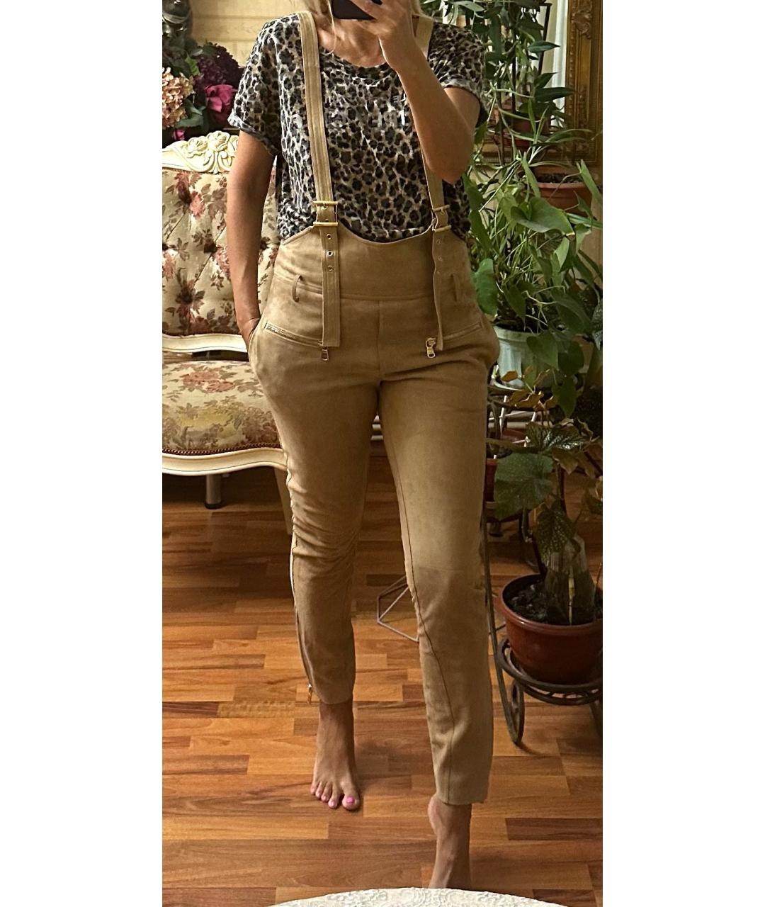 EMILIO PUCCI Бежевый замшевый комбинезон, фото 6