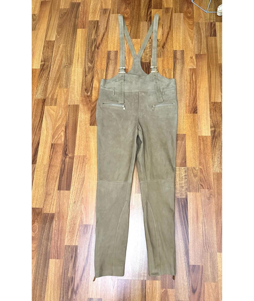 EMILIO PUCCI Бежевый замшевый комбинезон, фото 9