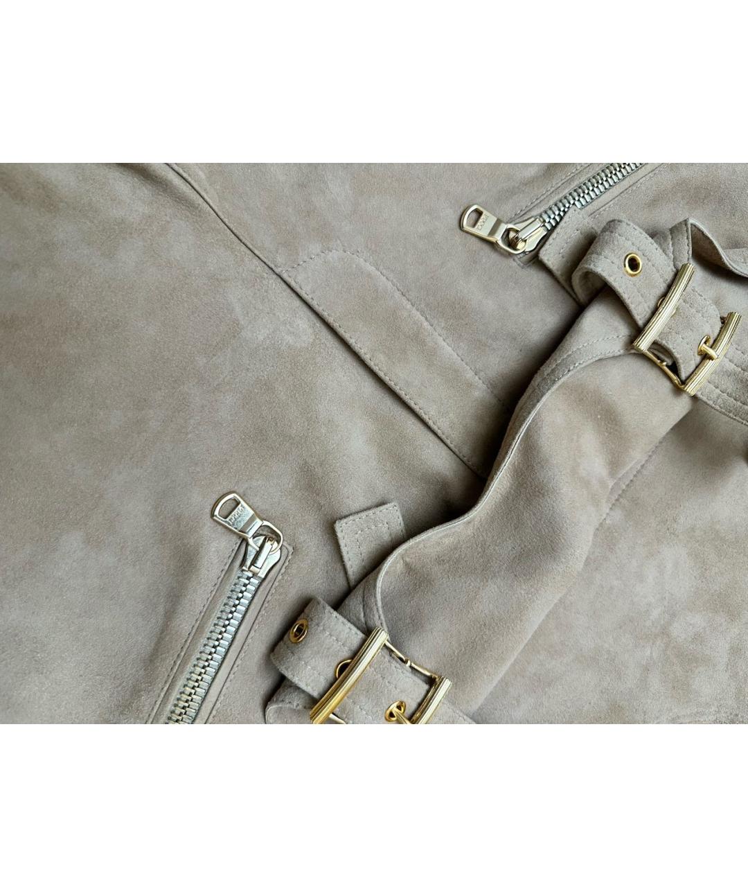 EMILIO PUCCI Бежевый замшевый комбинезон, фото 4