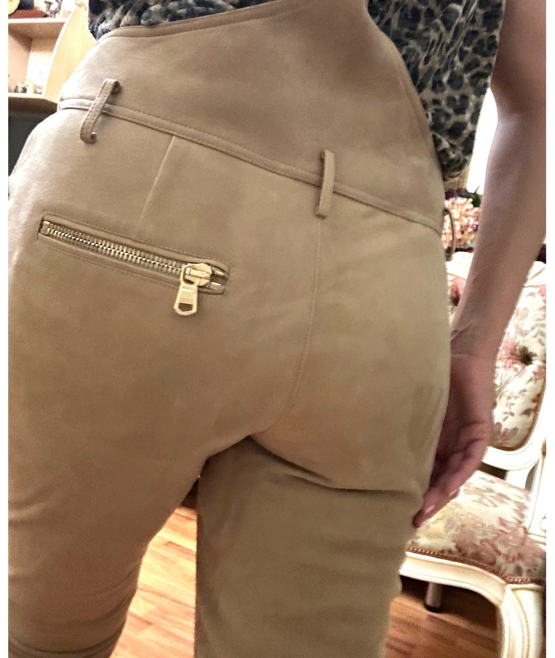 EMILIO PUCCI Бежевый замшевый комбинезон, фото 8