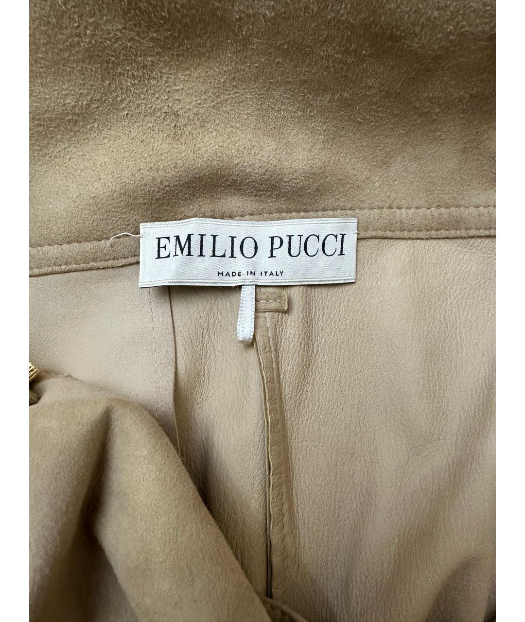 EMILIO PUCCI Бежевый замшевый комбинезон, фото 3