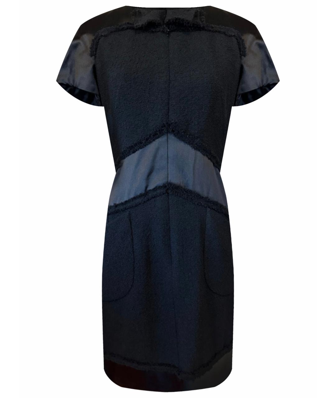 CHANEL Черное твидовое повседневное платье, фото 1