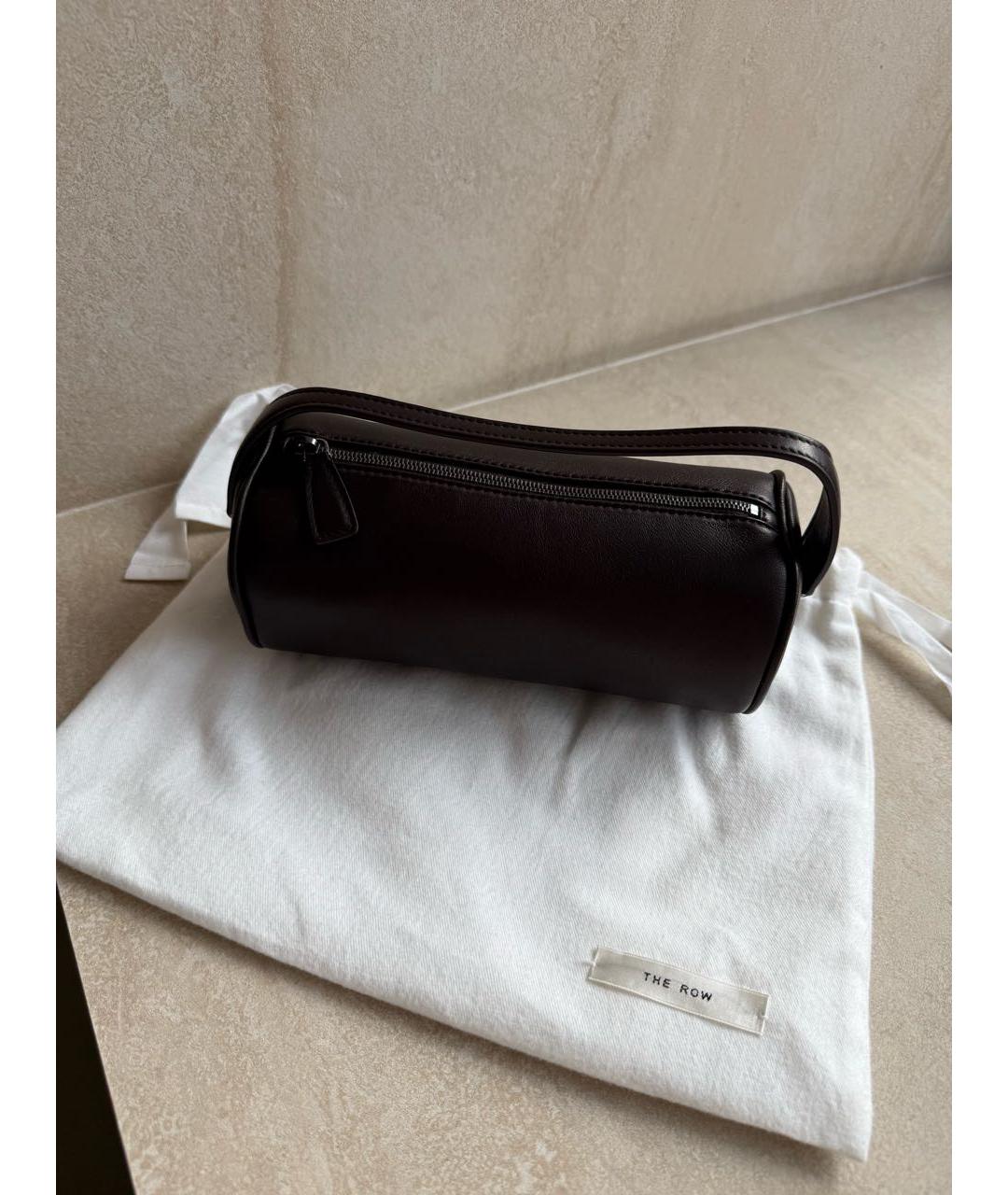 THE ROW Коричневая кожаная сумка с короткими ручками, фото 5