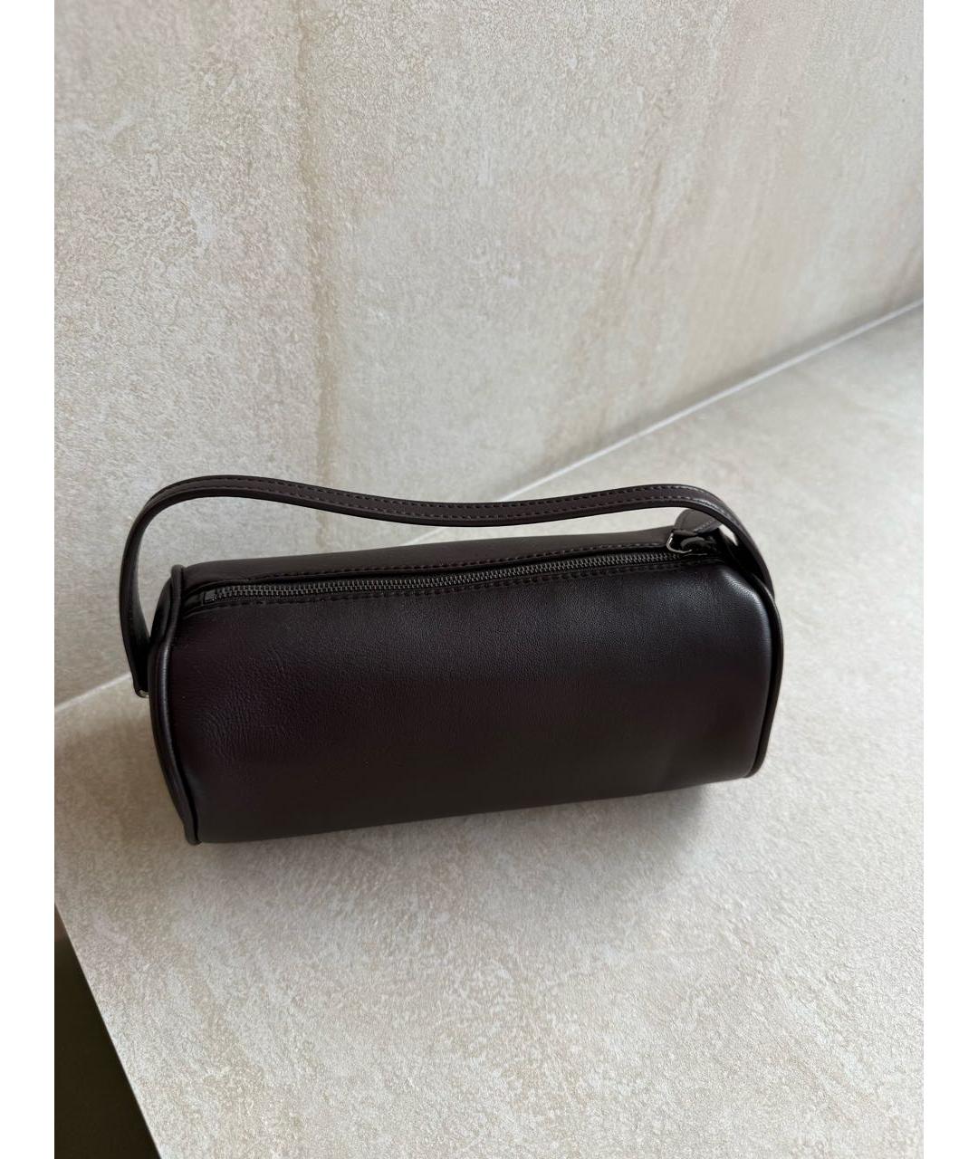 THE ROW Коричневая кожаная сумка с короткими ручками, фото 6