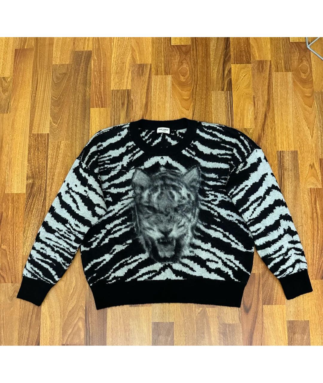 SAINT LAURENT Черный шерстяной джемпер / свитер, фото 9