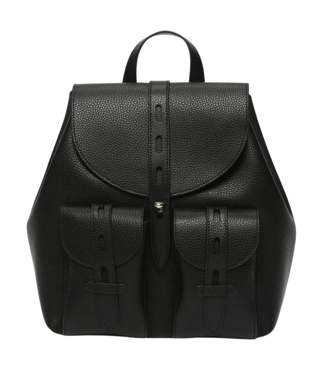 FURLA Черный кожаный рюкзак, фото 1