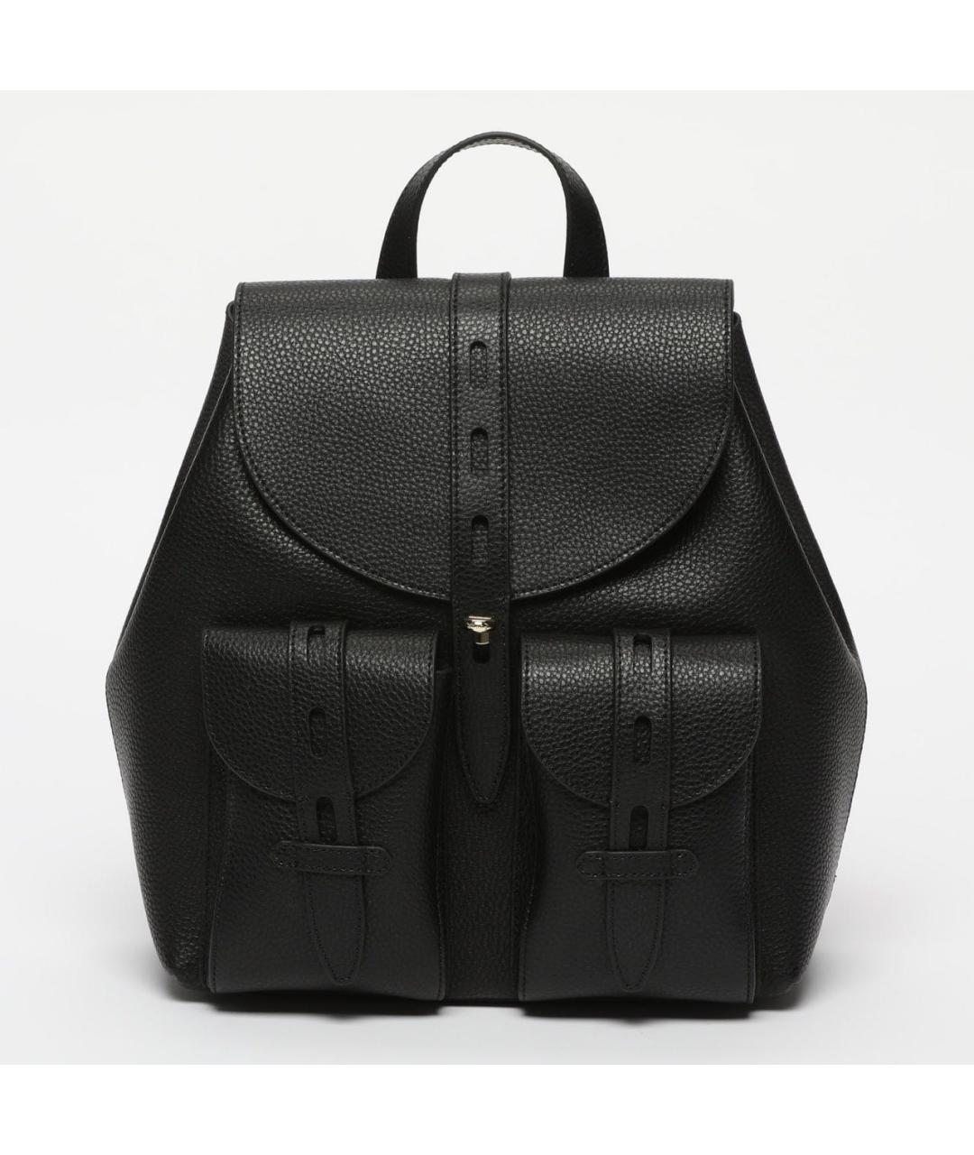 FURLA Черный кожаный рюкзак, фото 5