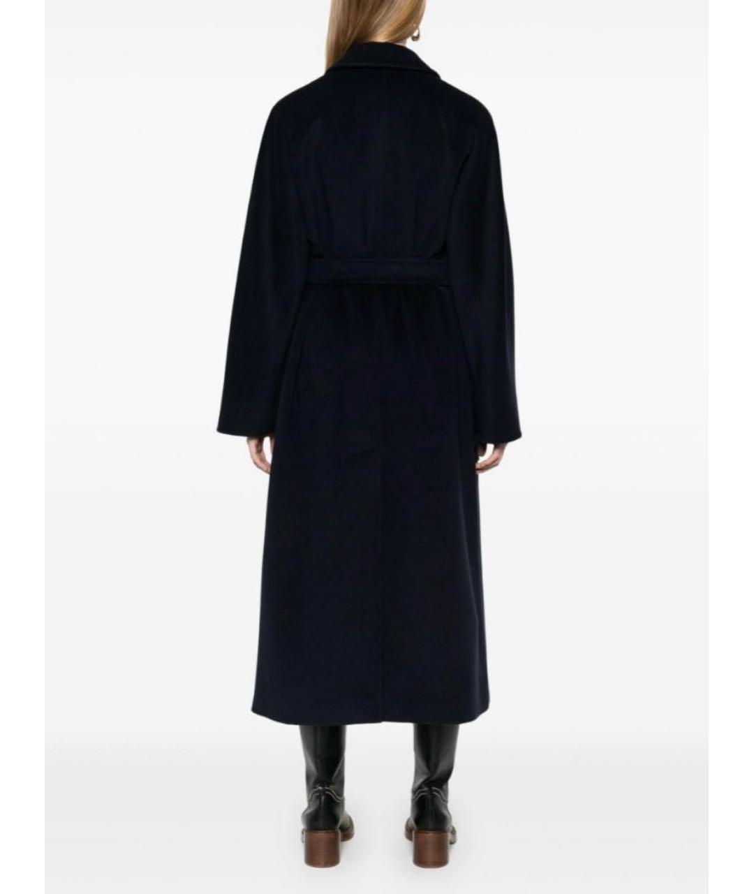 MAX MARA Темно-синее шерстяное пальто, фото 7