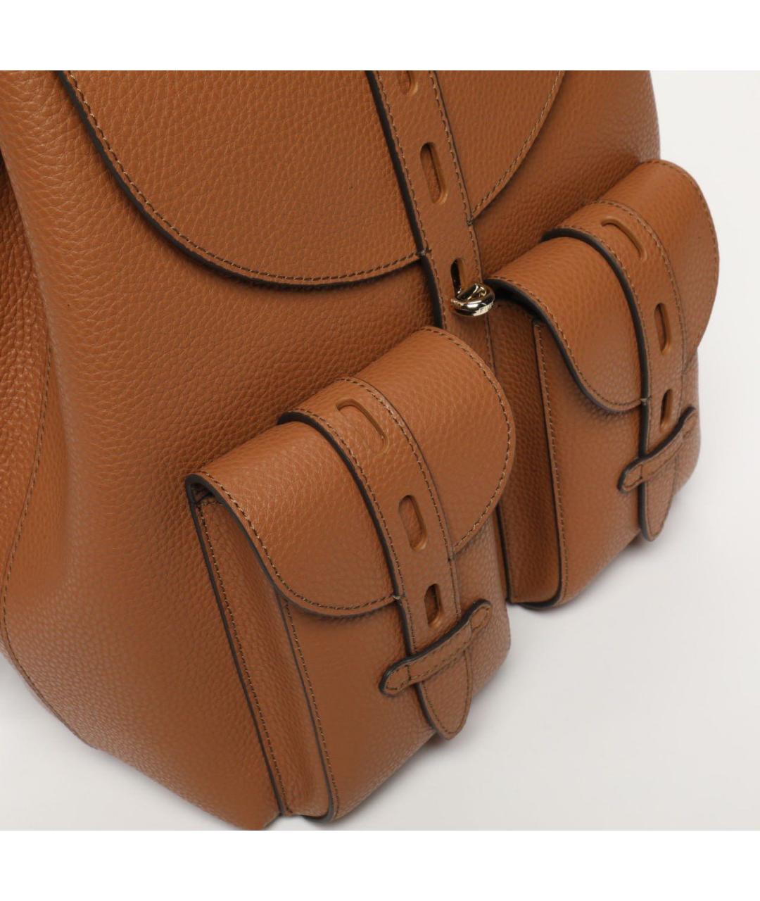 FURLA Коричневый кожаный рюкзак, фото 3